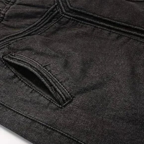 Charcoal Frayed A-Line Maxi Skirt With Pockets - Picture 4 of 7